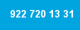 922 720 13 31